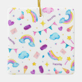 レインボー – 信じイン魔法 セラミックオーナメント (正面)