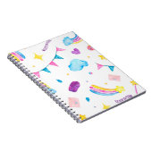 レインボー – 信じイン魔法 ノートブック (右側)