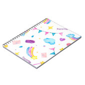 レインボー – 信じイン魔法 ノートブック (左側)
