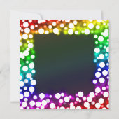 レインボー《写真》ぼけ味結婚式招待状 招待状 (裏面)