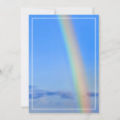 レインボー、希望と幸結婚せ、RSVP 招待状 (裏面)