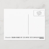 レインボー（昆虫）オオカバマダラ、モナークバタフライオリジナルファンタジーアート ポストカード (裏面)