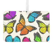 レインボー（昆虫）オオカバマダラ、モナークバタフライパターン カーエアーフレッシュナー (裏面)