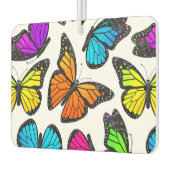 レインボー（昆虫）オオカバマダラ、モナークバタフライパターン カーエアーフレッシュナー (左)