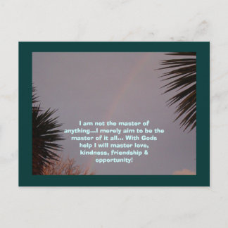 レインボー、私は何のマスターでも…私は… ポストカード
