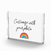 レインボー – 自分の写真を追加 フォトブロック (右)