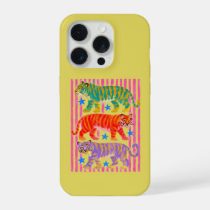 レインボー 虎の夢 iPhone 15 PROケース