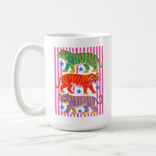 レインボー 虎 ドリーム コーヒーマグカップ (左)