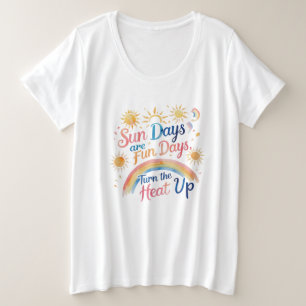 レインボー 輝き – 女性用プラスサイズTシャツ プラスサイズTシャツ
