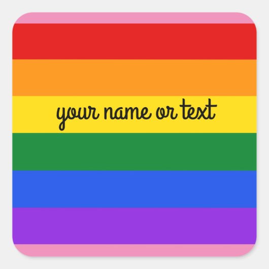 レインボー#1シール スクエアシール (正面)