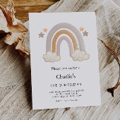 レインボー 1歳の誕生日,  招待状