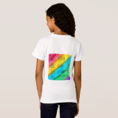 レインボー BE Kind BE Yourself 励ましの言葉 Tシャツ (裏面フル)