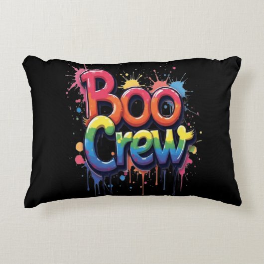レインボー BOO CREW アクセントクッション (正面)