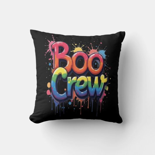 レインボー BOO CREW クッション (正面)