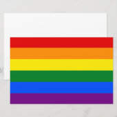 レインボー(LGBT)国旗 便箋 (正面/裏面)
