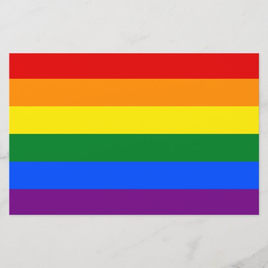 レインボー(LGBT)国旗 便箋 (正面)
