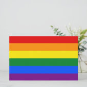 レインボー(LGBT)国旗 便箋 (スタンド正面)