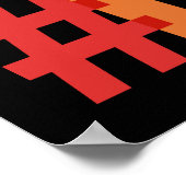 レインボー#LGBTQ文字ポスター ポスター (角)