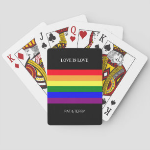 レインボー LGBTQ プライド フラッグ トランプ Love is Love