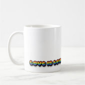 レインボー LGBTQ マグカップ 愛は愛 (左)