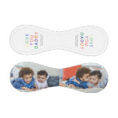 レインボー 'LOVE YOU DADDY' フォトコラージュの思い出 野球ボール (パネル)