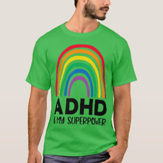 レインボーAdhdは私の超大国2 Tシャツ