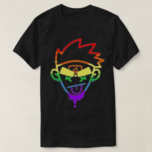 レインボーBESDヘッドロゴティー Tシャツ (デザイン正面)