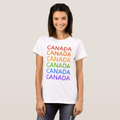 レインボーCANADAシャツとジャケット Tシャツ (正面フル)
