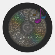 レインボーCDシール