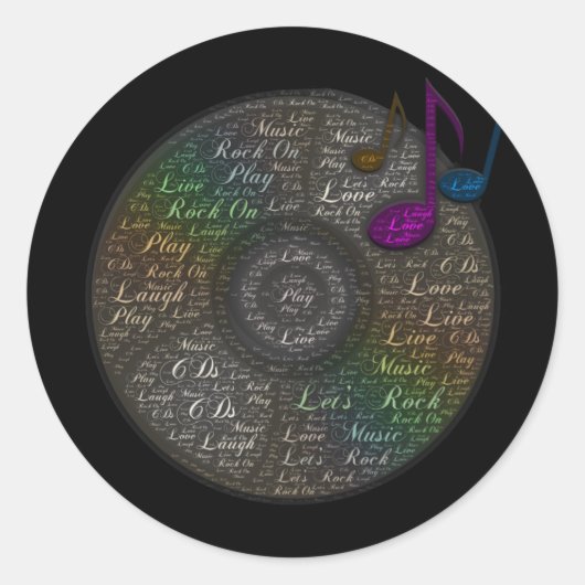 レインボーCDシール ラウンドシール (正面)