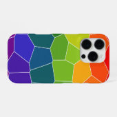 レインボーCOOLパターン iPhoneケース (裏面横)