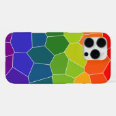 レインボーCOOLパターン iPhoneケース (裏面横)