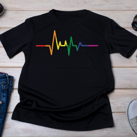 レインボーECG LGBTQプライド Tシャツ