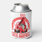 レインボーI衣服レッドストローク認識度格言 缶クーラー (缶正面)