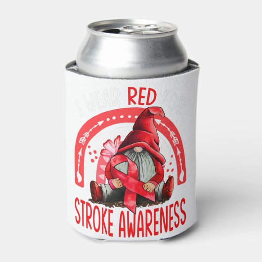 レインボーI衣服レッドストローク認識度格言 缶クーラー (缶正面)