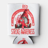 レインボーI衣服レッドストローク認識度格言 缶クーラー (正面)