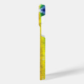 レインボーin象スキンレザーオプション，レインドロップ iPhoneケース (左側面)