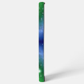 レインボーin象スキンレザーオプション，レインドロップ samsung galaxyケース (左側面)