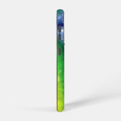 レインボーin象スキンレザーオプション&レインドロップ samsung galaxyケース (右側面)