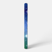 レインボーin象スキンレザーオプション&レインドロップ samsung galaxyケース (左側面)