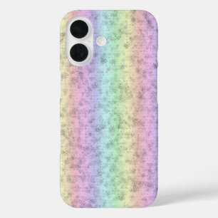 レインボーin象スキンレザーオプション iPhone 16ケース