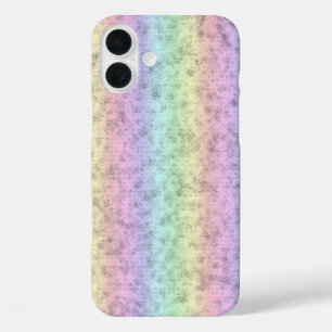 レインボーin象スキンレザーオプション iPhone 16 plusケース
