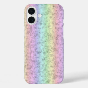 レインボーin象スキンレザーオプション iPhone 16 plusケース