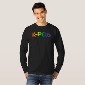 レインボーK-Pop Ver 1 長袖Tシャツ Tシャツ (正面フル)