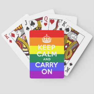 レインボーKeep Calm and Carry On遊自転車® トランプ