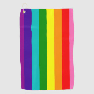 レインボーLGBTゲイフラッグゴルフタオル ゴルフタオル