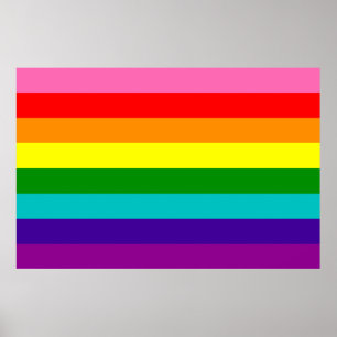 レインボーLGBTゲイフラッグポスター ポスター
