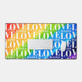 レインボーLGBTゲイプライド デスクマット (キーボード&マウス)