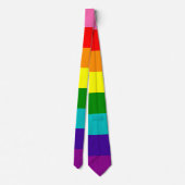 レインボーLGBTゲイ国旗のネクタイ ネクタイ (裏面)