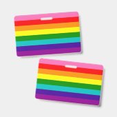 レインボーLGBTゲイ国旗のバッジ バッジ (正面＆裏面)